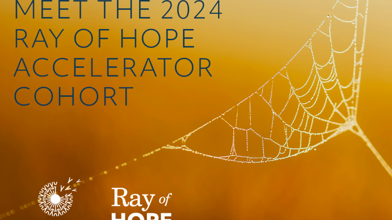 Logo for Ray of Hope Accelerator Announcement