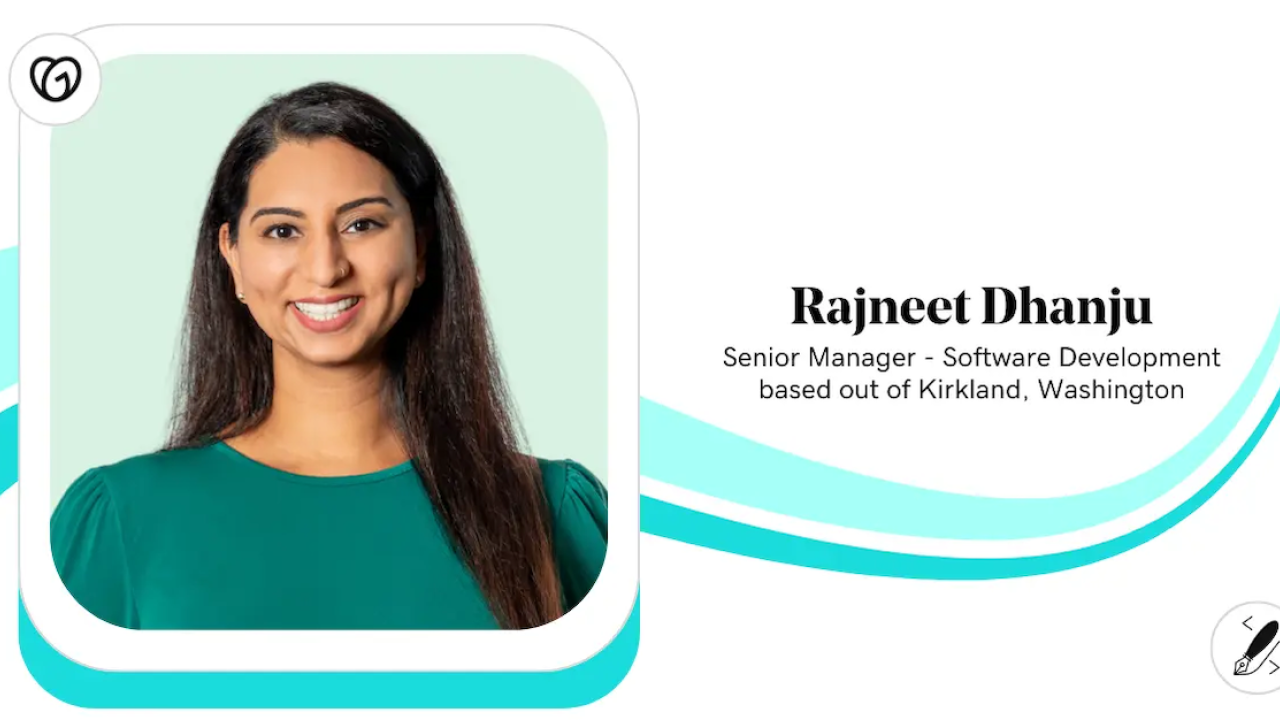Rajneet Dhanju, Senior Manager, Software Development, GoDaddy.