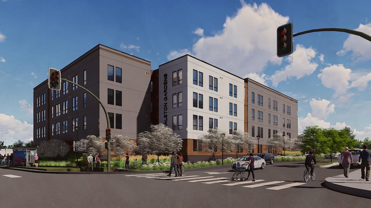 Ralston Gardens NW corner artist rendering.