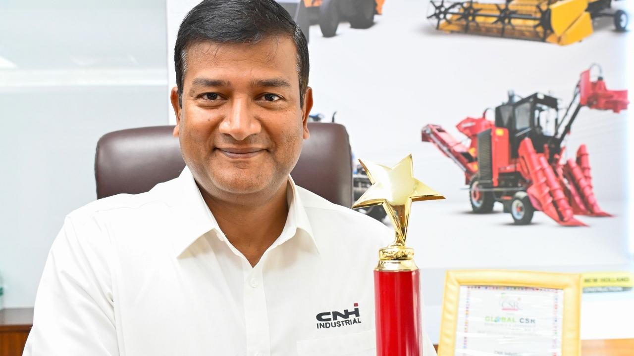 Raunak Varma, Country Manager CNH Industrial India with Global CSR Excellence and Leadership Award