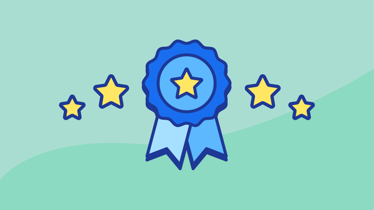 blue ribbon award