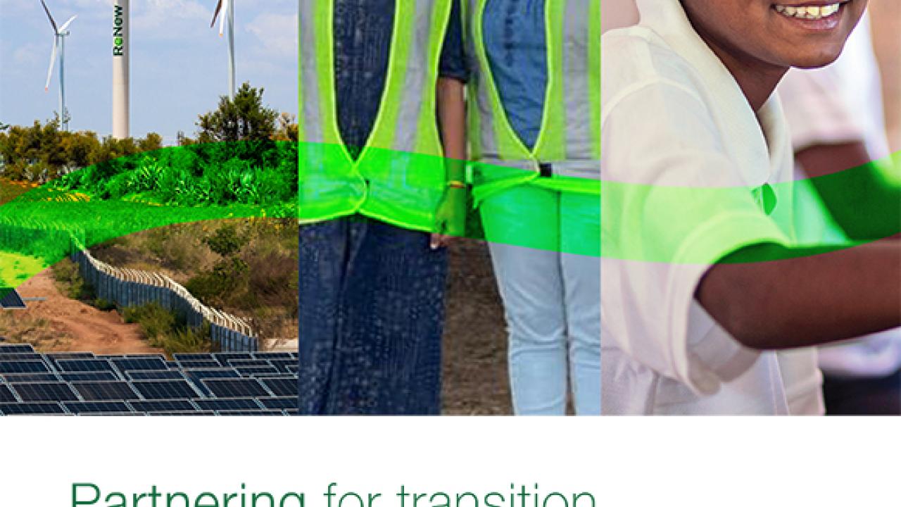 ReNew power Sustainability report cover 2021-2022