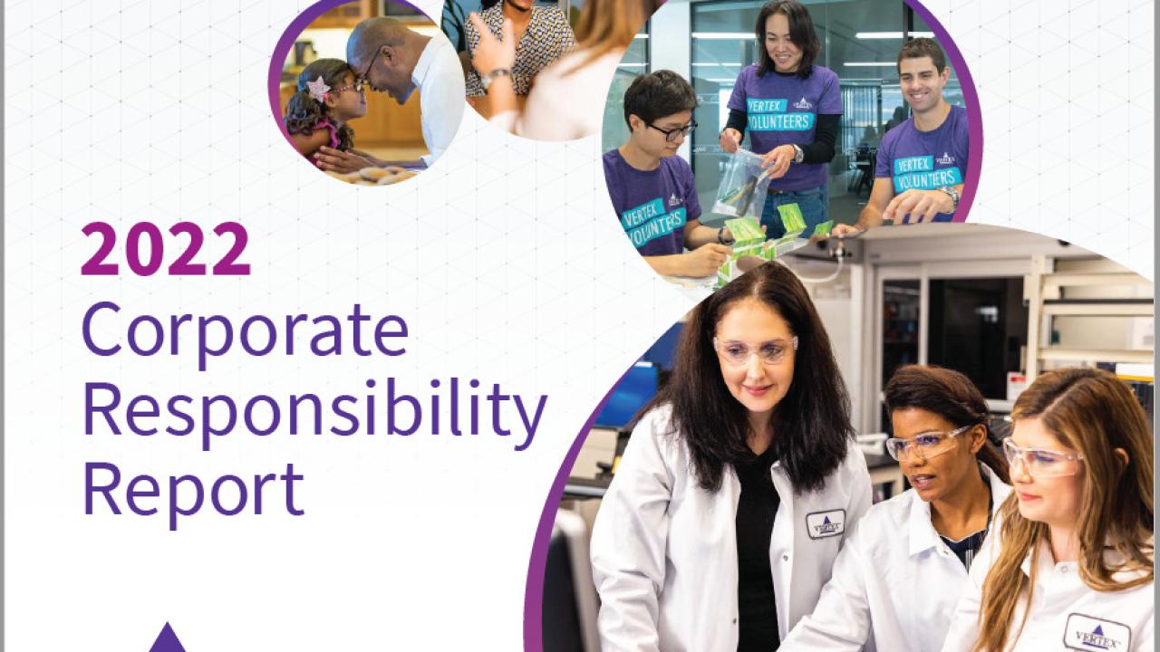 "2022 Corporate Responsibility Report" with employee images