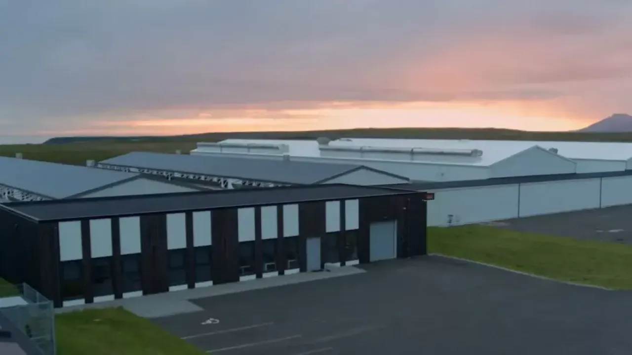 Aerial view of Responsible Compute head quarters buildings