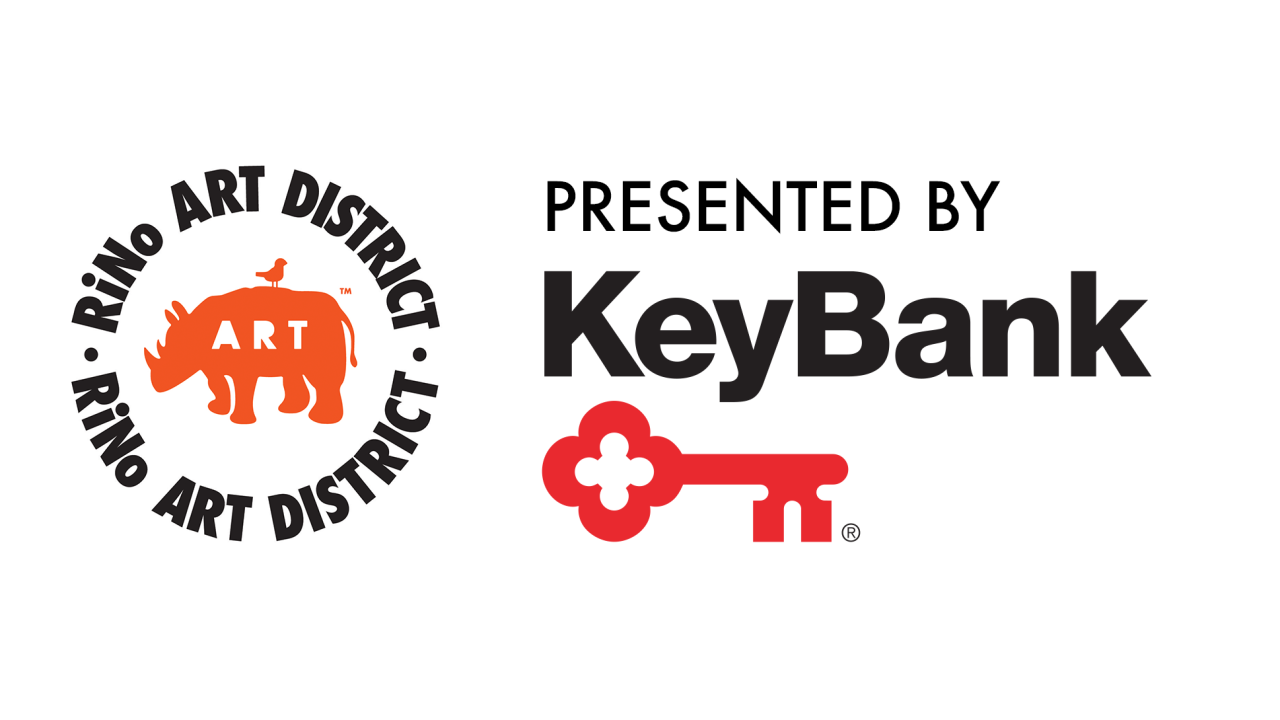 RiNo Art District and KeyBank logos