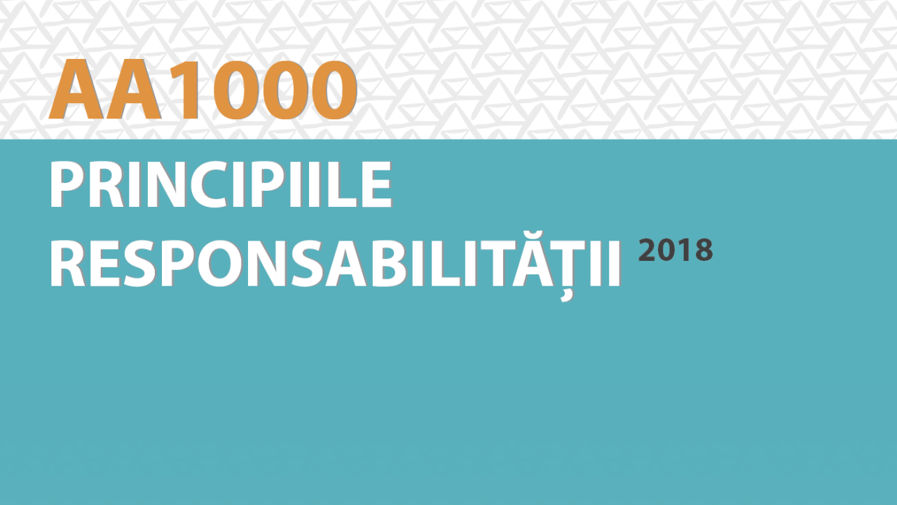 AA1000 AccountAbility Principles (AA1000AP, 2018) in Romanian