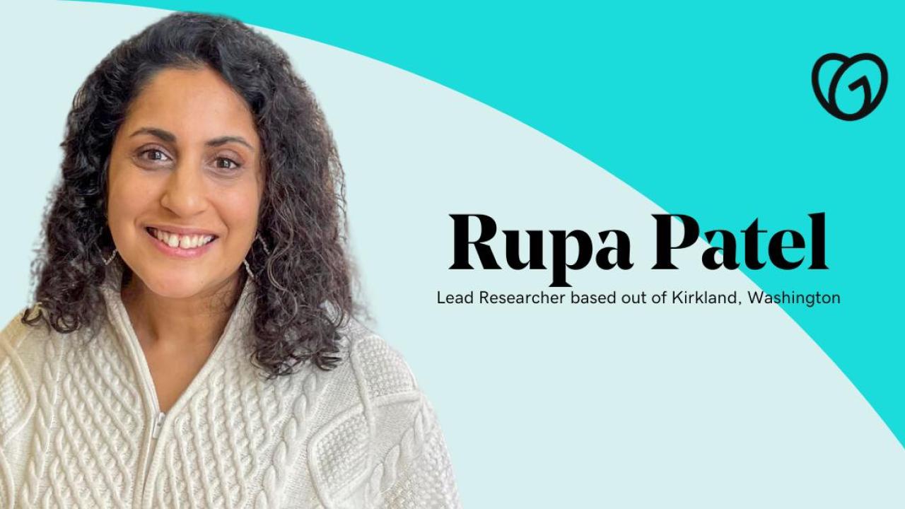 Rupa Patel, Lead Researcher, GoDaddy.