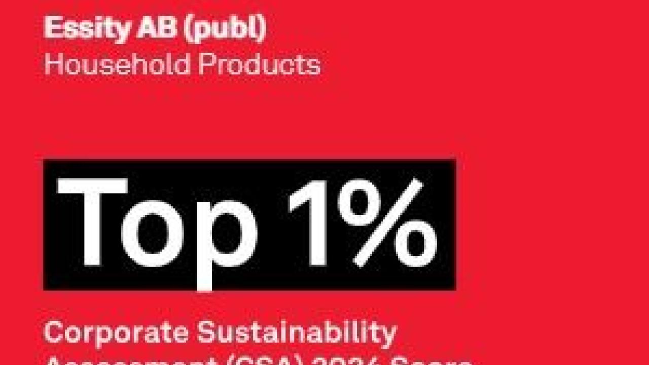 S&P Global: Essity top 1%.