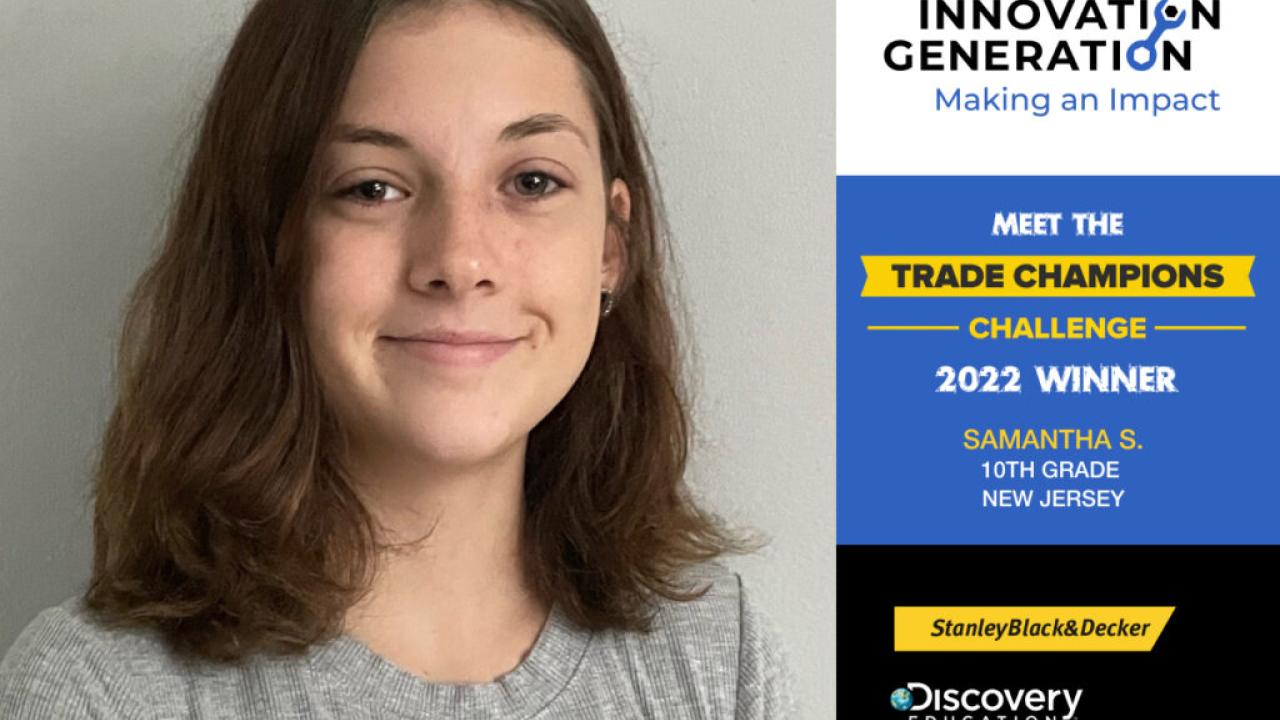 2022 Trade Champions Challenge winner Samantha S.