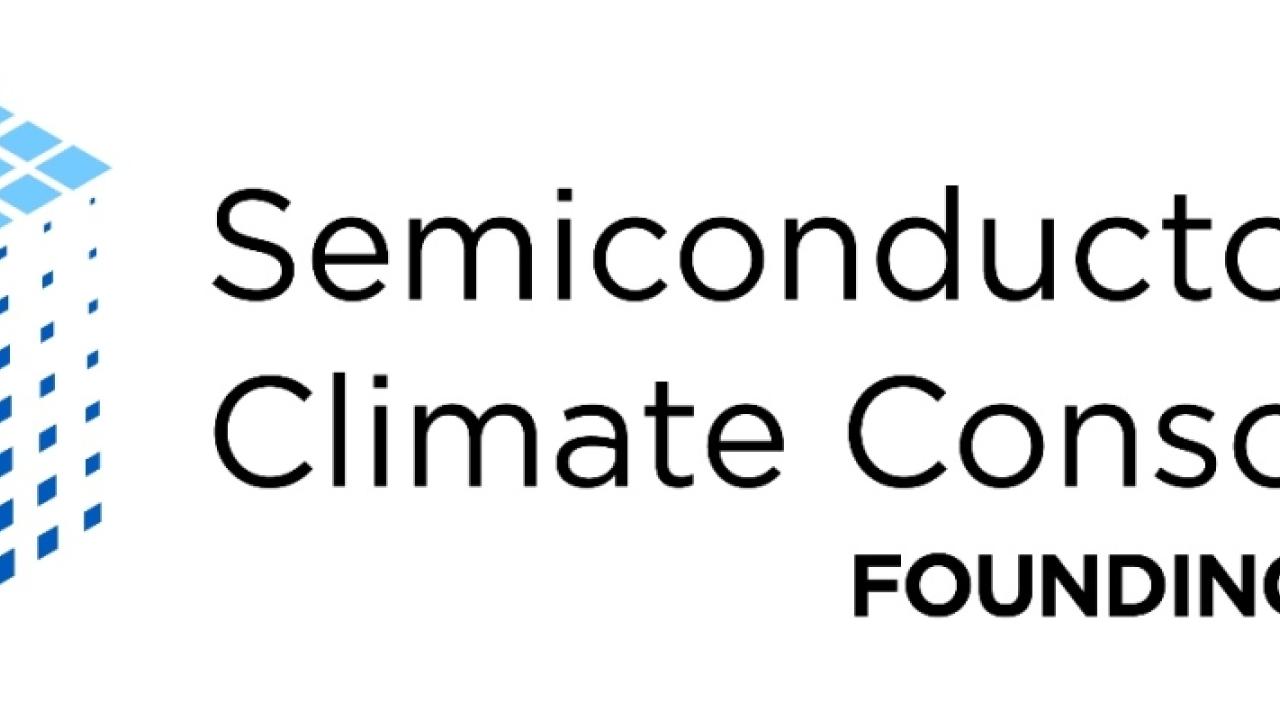"Semiconductor Climate Consortium founding member" SCC logo on the left side