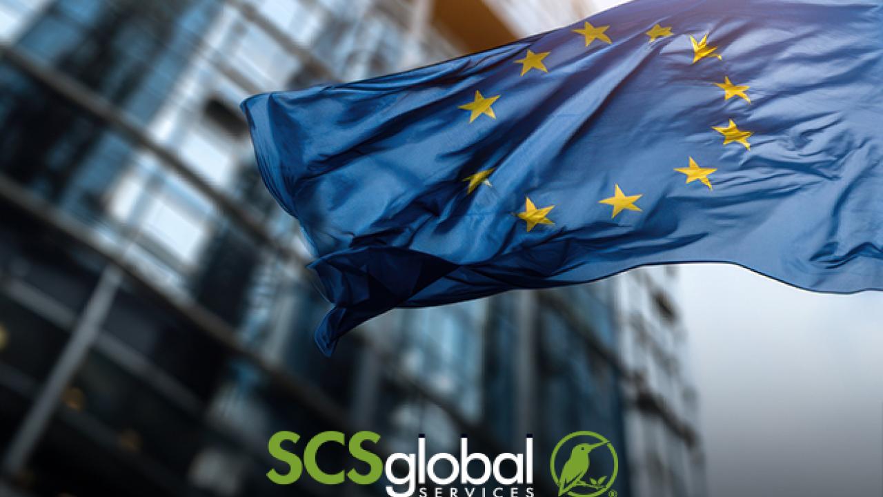 SCS Global Services Logo, EU Flag