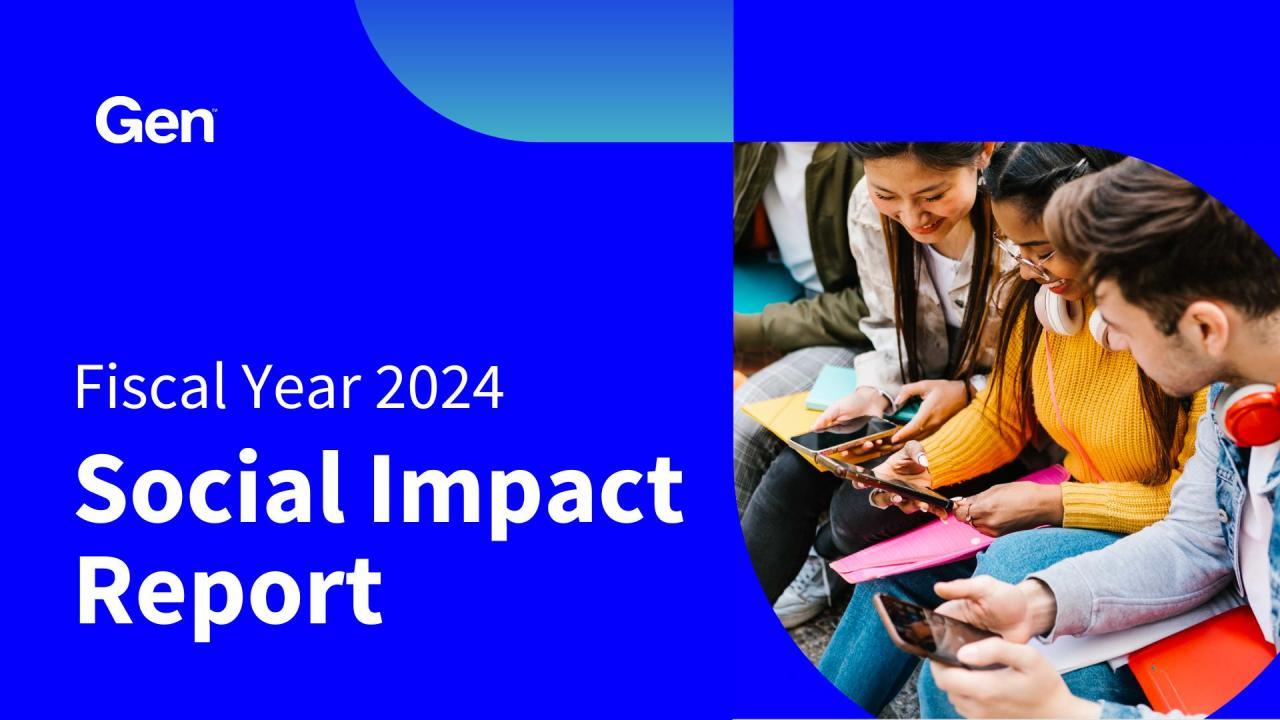 Gen Fiscal Year 2024 Social Impact Report cover