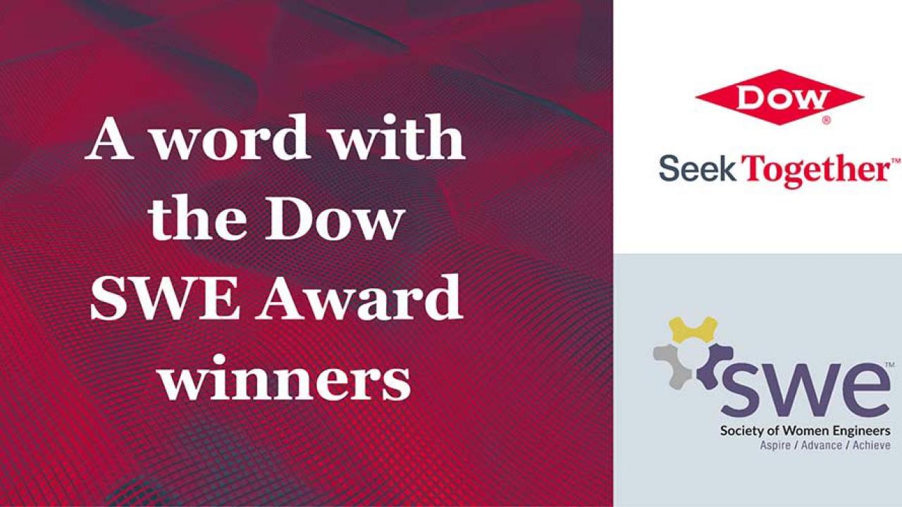 A word with the Dow SWE Award winners