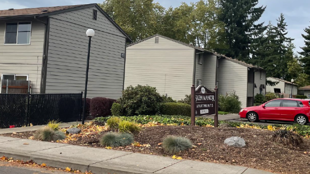 Exterior shot of Salem Manor.
