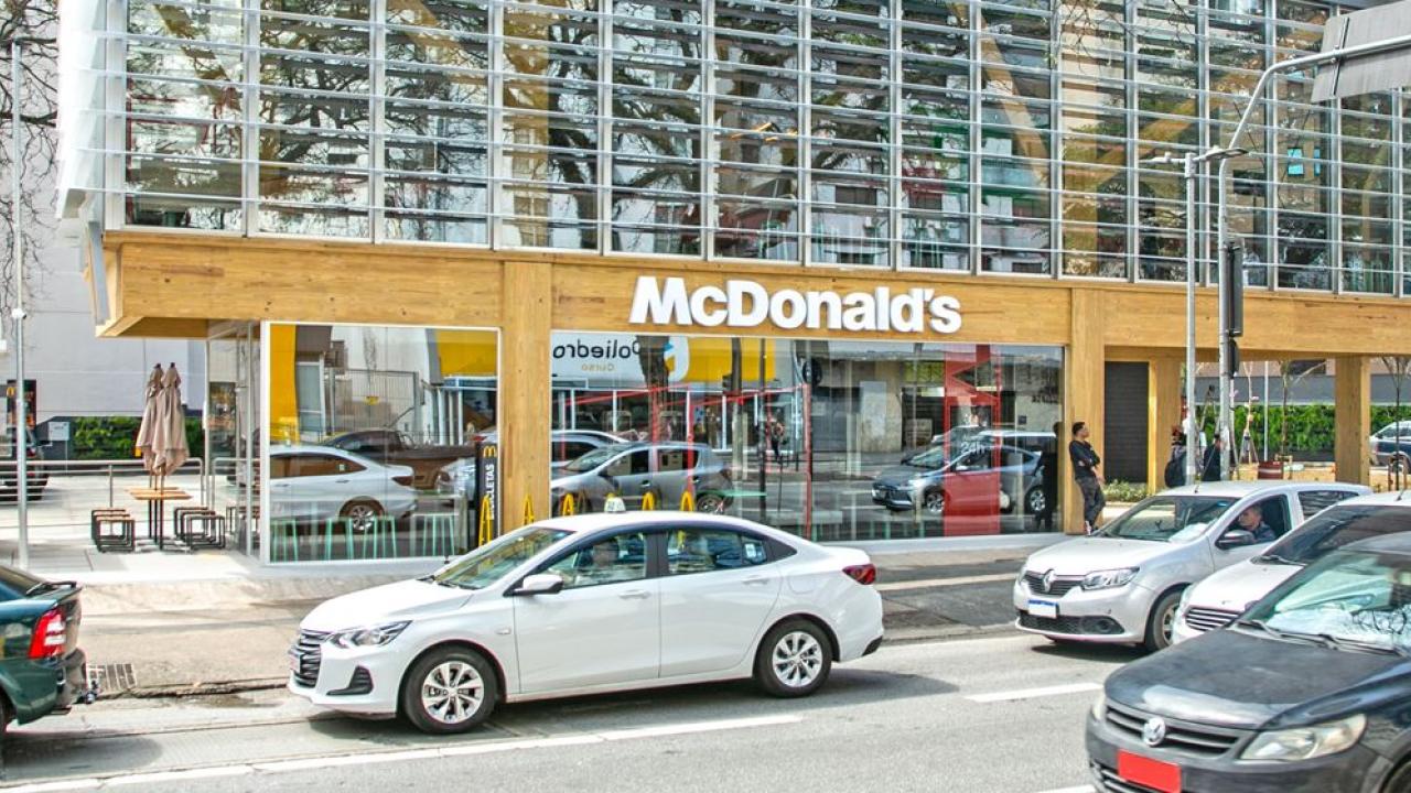 Exterior of the Sao Paulo McDonalds