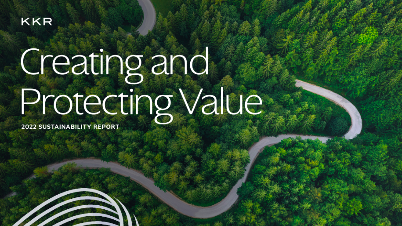 cover of the KKR 2022 Sustainability Report 
