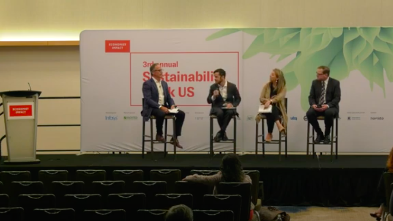 photo of the panel at The Economist's 3rd Annual Sustainability Week US