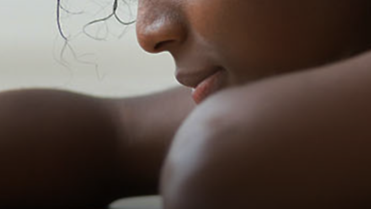 Young girl on her cell phone.