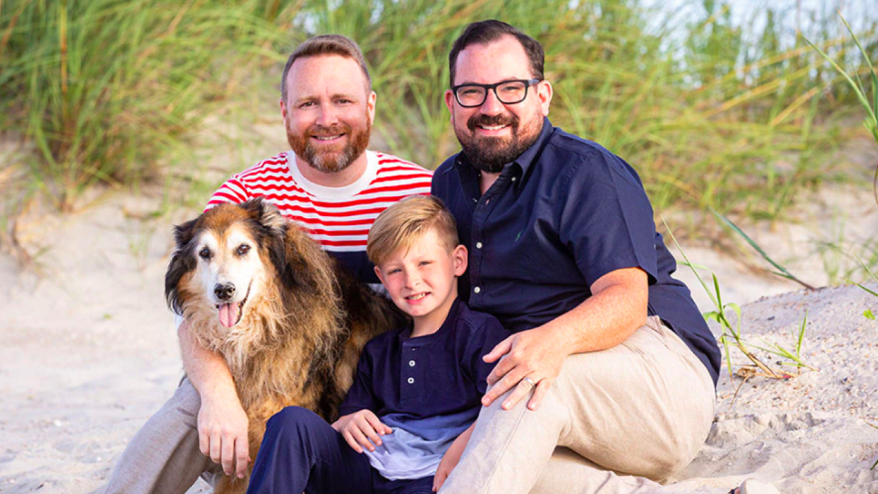 photo of Josh Stewart, PNC Senior Recruiting Director and family