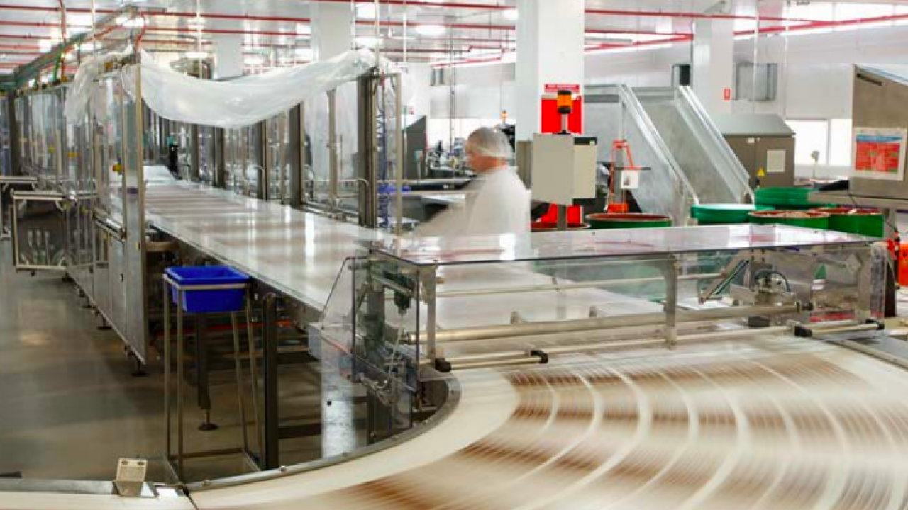 photo of factory production line 