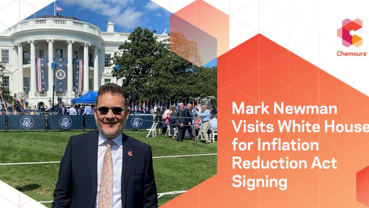 Mark Newman Visits White House for Inflation Reduction Act Signing