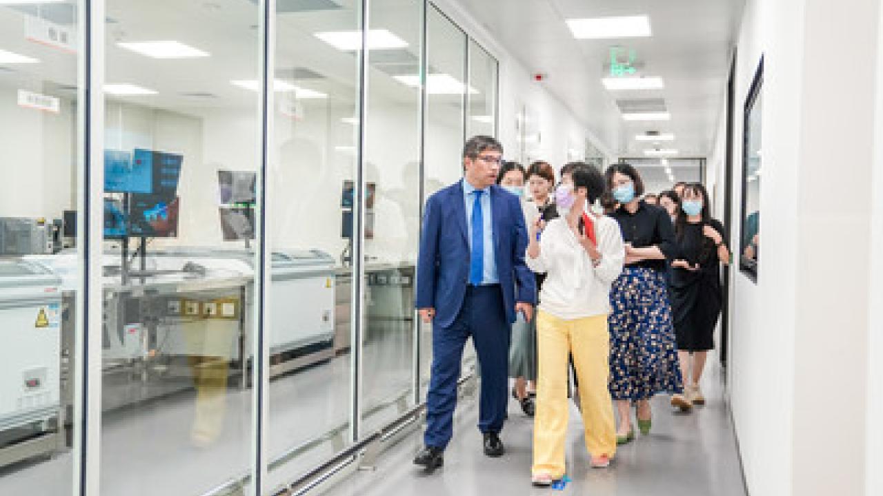 people walking in an office