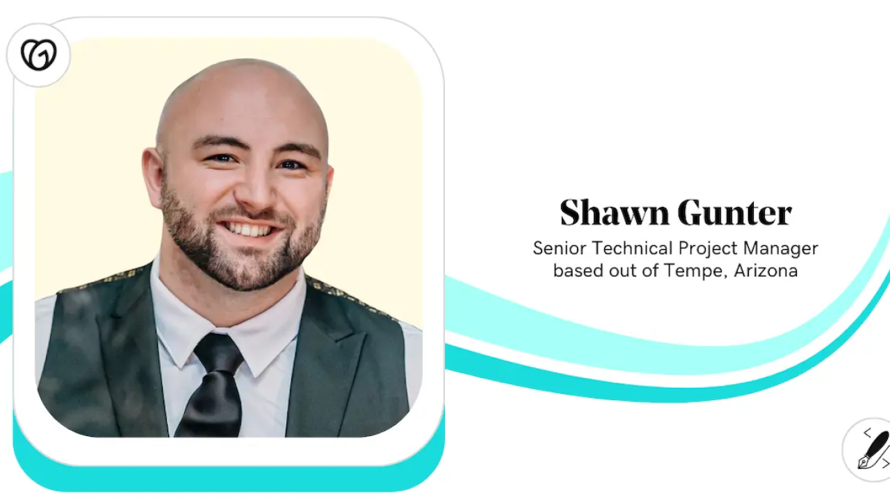 Shawn Gunter, Senior Technical Project Manager, GoDaddy.