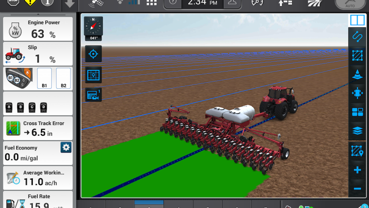 Screenshot of ShiVa Technologies farming software