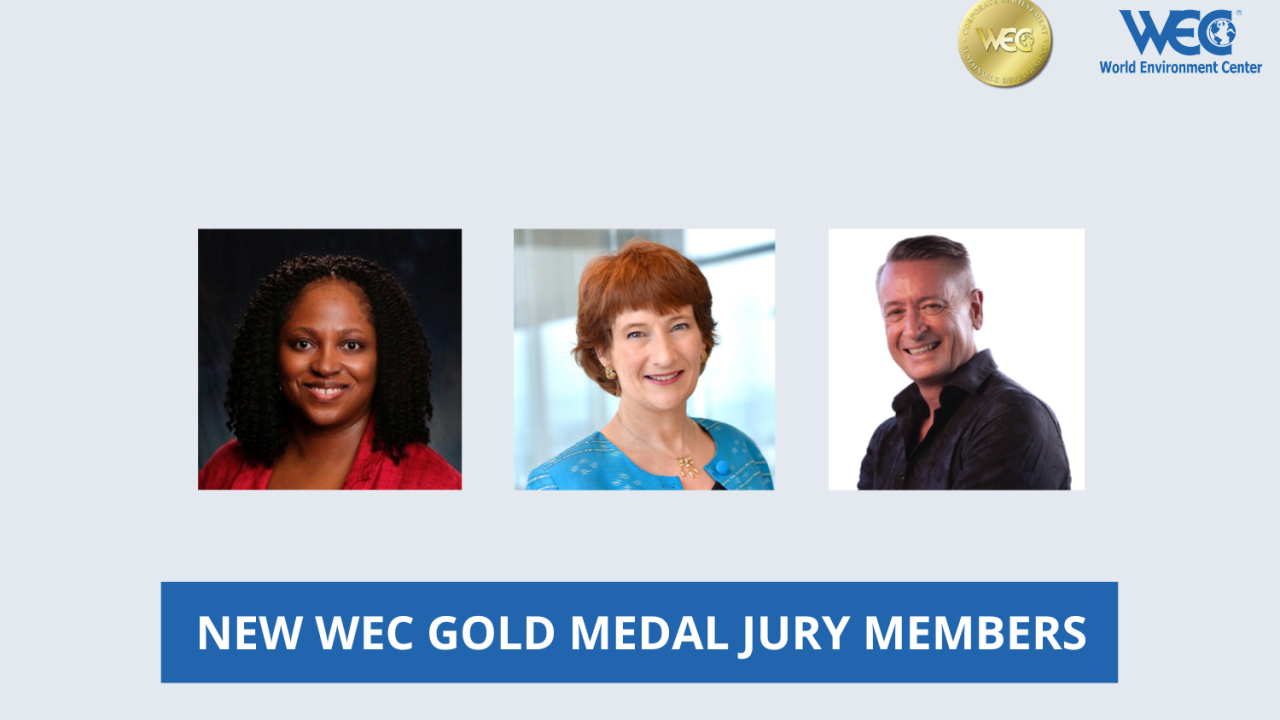 "New WEC Gold Medal Jury Members" with headshots
