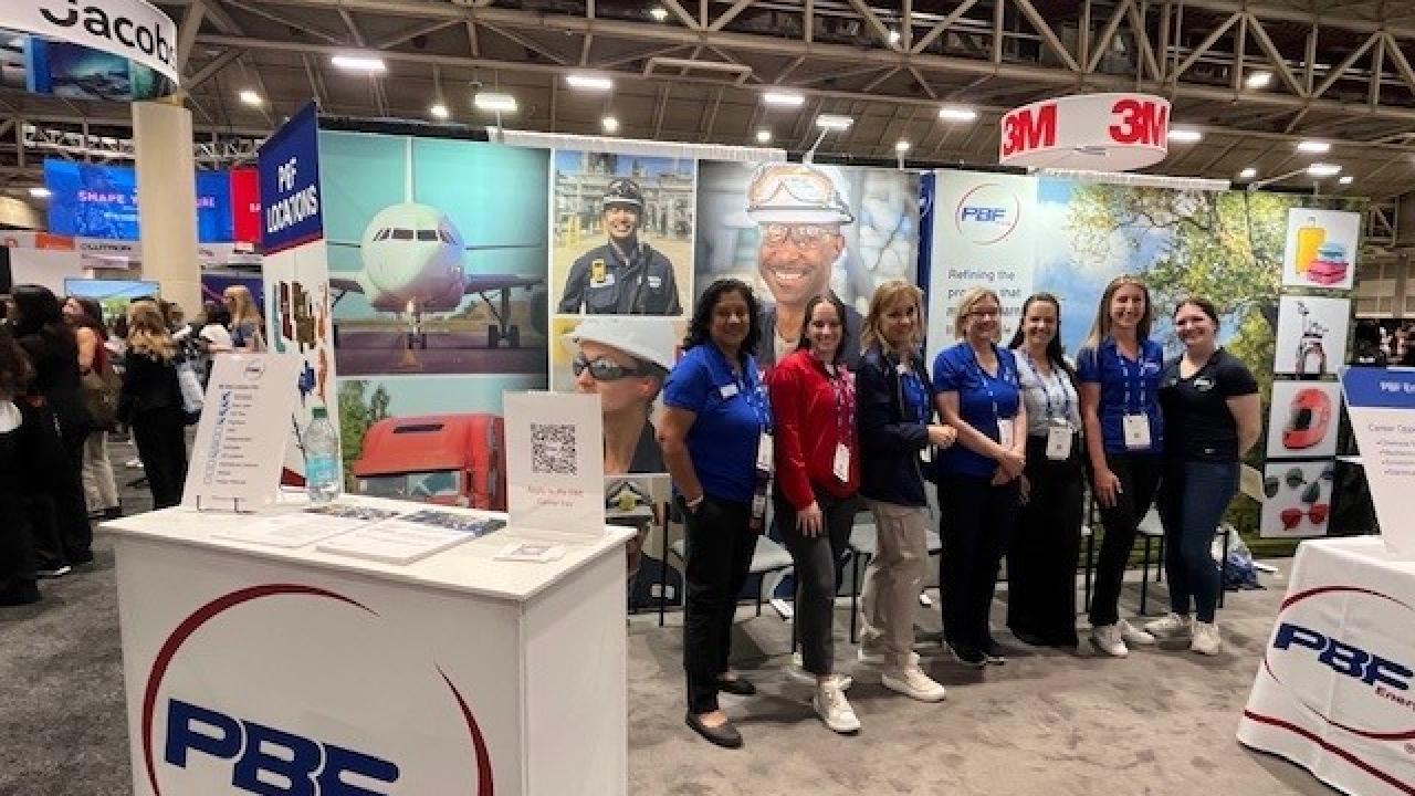 PBF Energy's booth at the Society of Women Engineers (SWE) Conference in New Orleans