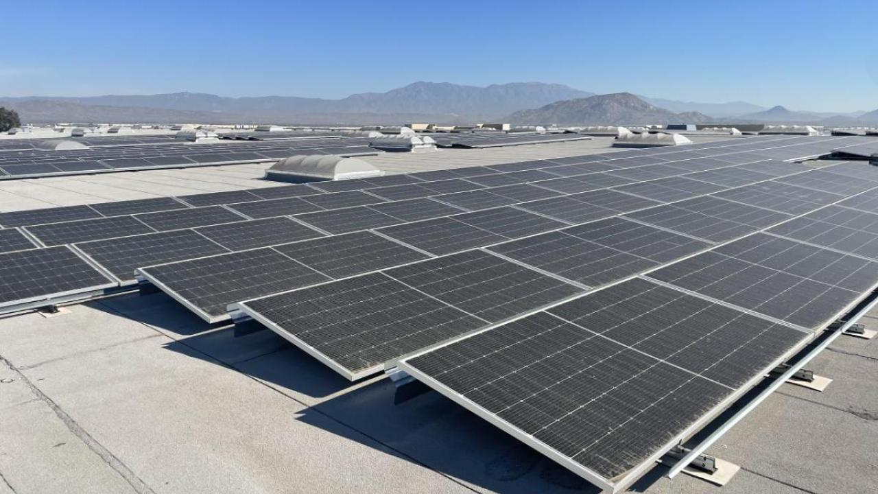 solar panels on rooftop