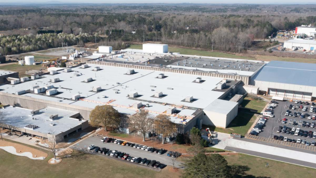 Aerial shot of North Campus Plant