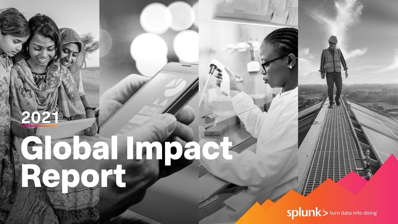 2021 Splunk Global Impact Report cover