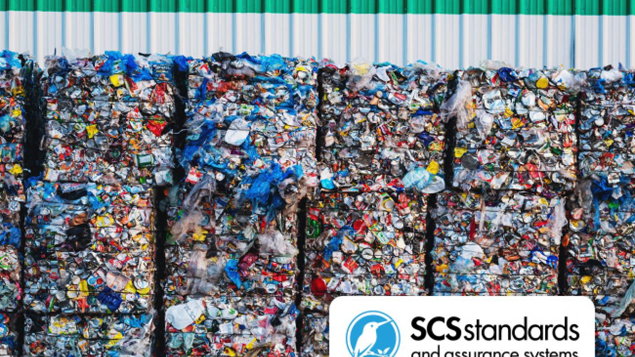 SCS Standards and Assurance Systems Releases Revised SCS-106 Verification Standard for Recycling Operations