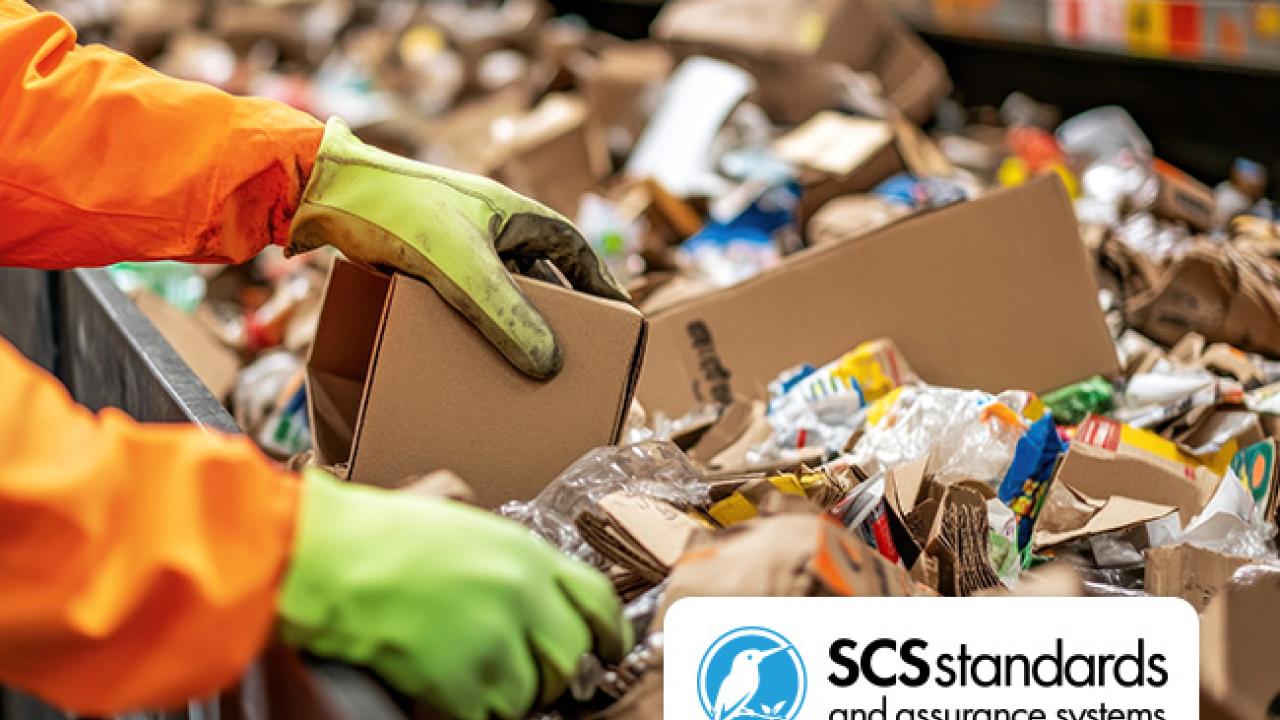 SCS Standards and Assurance Systems Releases Revised SCS 106 Verification Standard for Recycling Operations for Public Review 