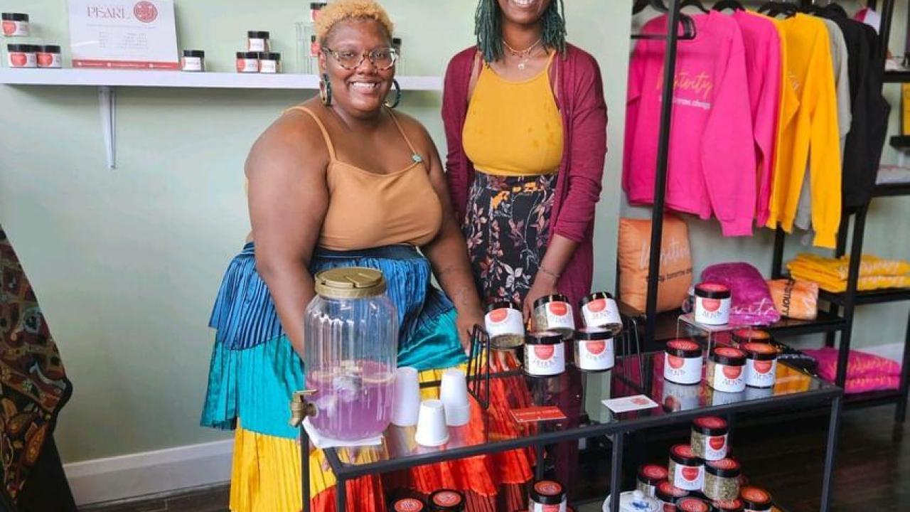 KaShala Smith, the co-founder of Steeped Pearl Tea.