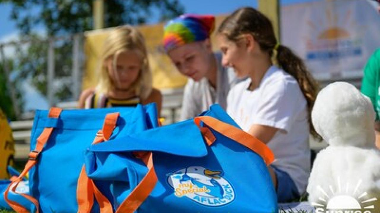Children and counselors at Sunrise Day Camp – Chicago received My Special Aflac Ducks today from Aflac. The company delivered more than 50 ducks to be given to campers to help them in their healthcare journey.