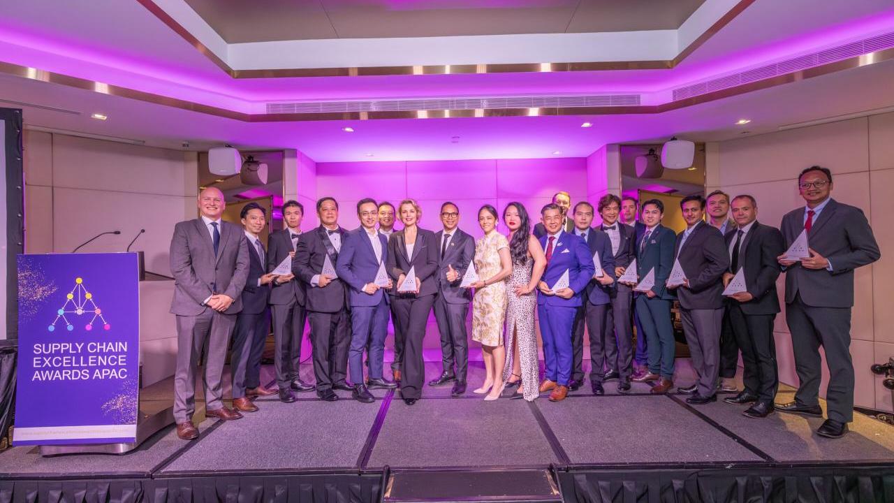 Group photo at award ceremony