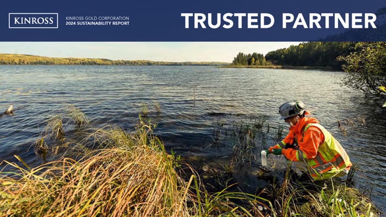 Person doing field test in a pond
