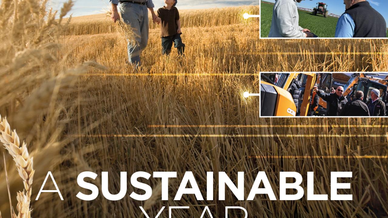 "A Sustainable Year" report cover