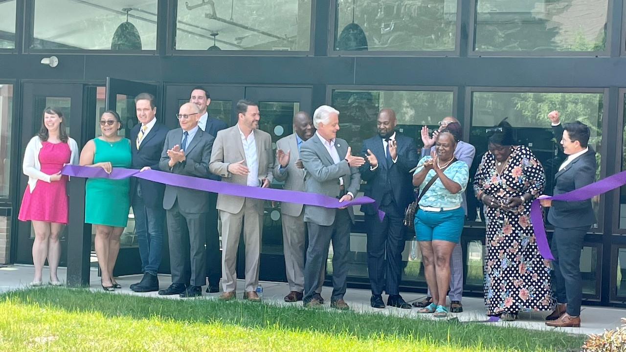Ribbon cutting at True Bethel Commons.