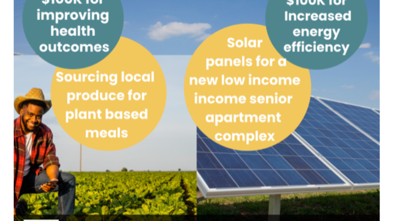 Plant-based diet and rooftop solar programs funded by a Drawdown Georgia grant
