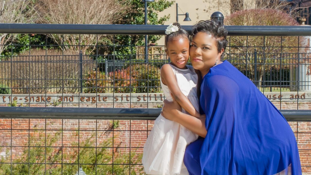 Tamara Jakes shown with her daughter.