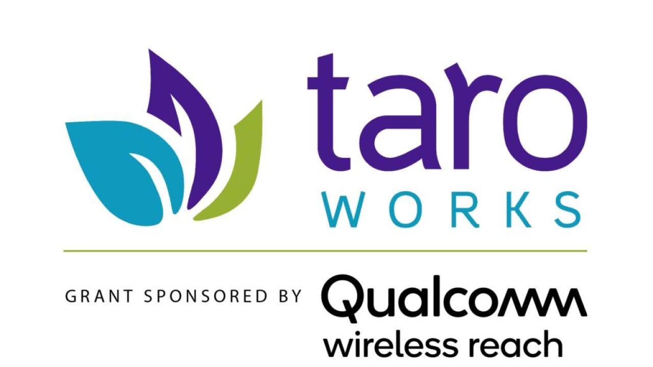 TaroWorks and Qualcomm logos