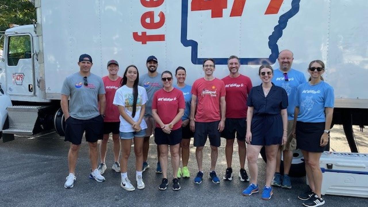 WK Kellogg Co employees volunteering with NWA Food Bank 