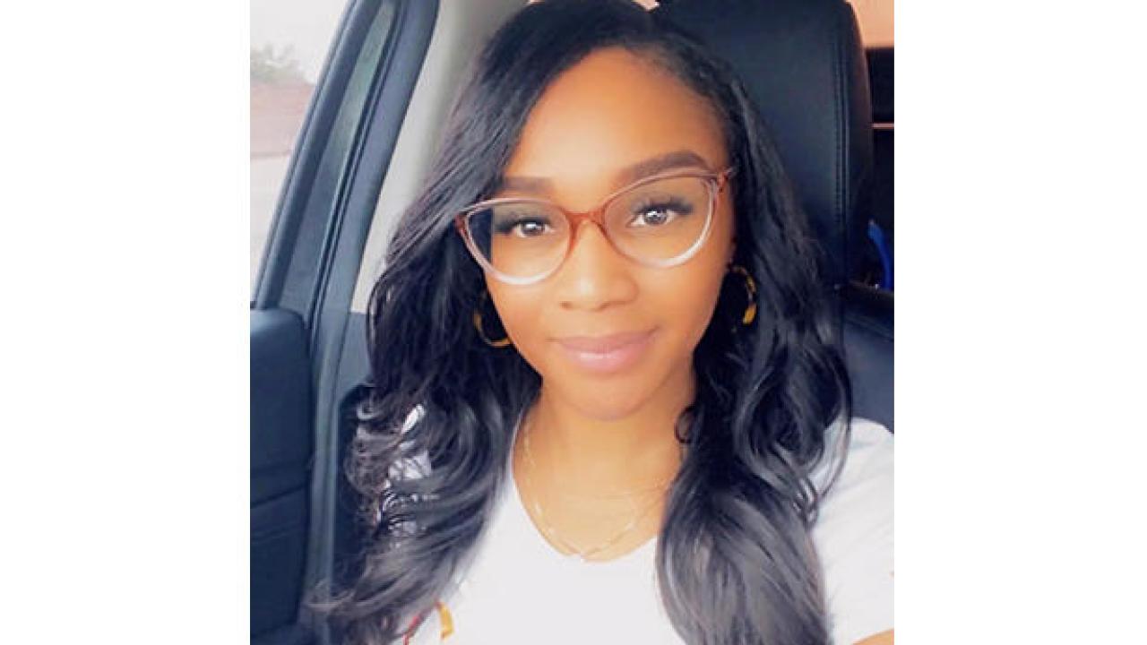 Photo of Tejah Roberson taken inside of a car