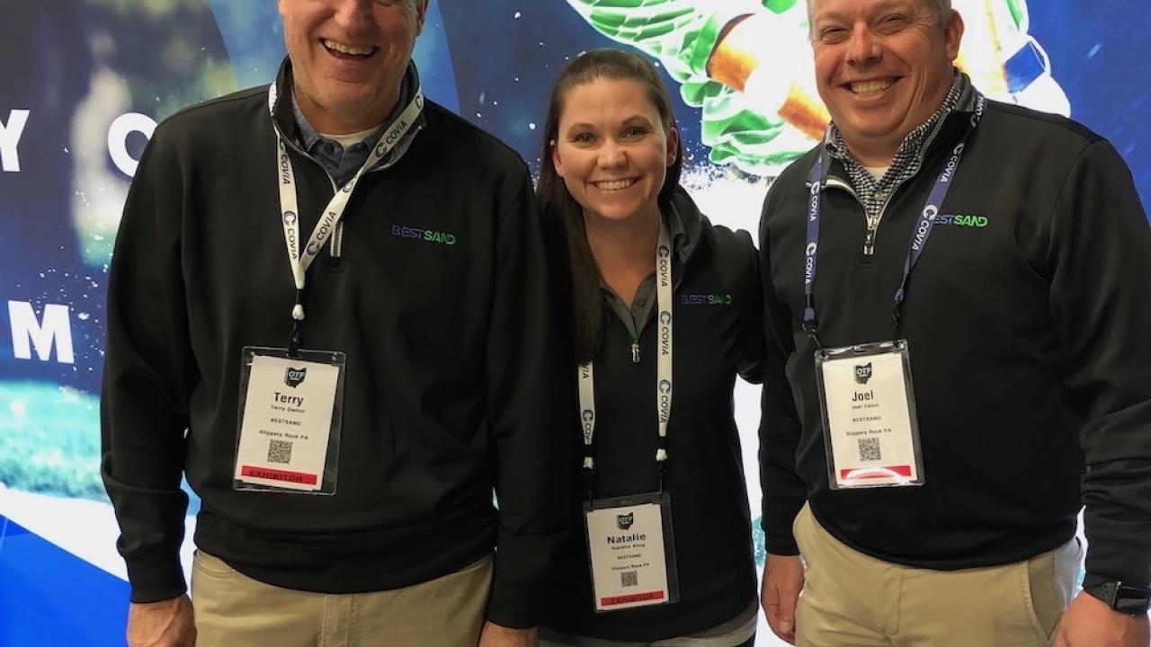 Group photo of Terry Gwinn and two others