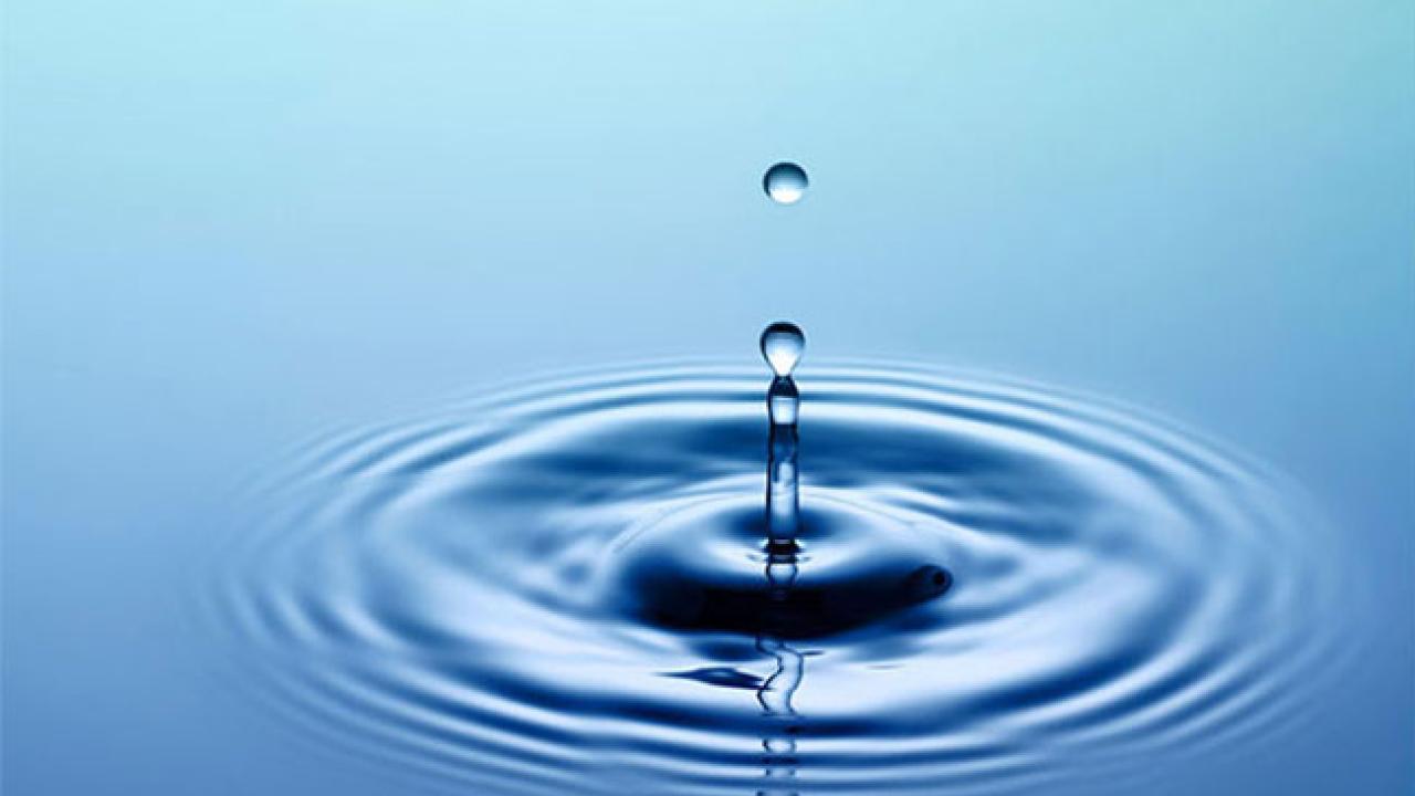 water drop ripples