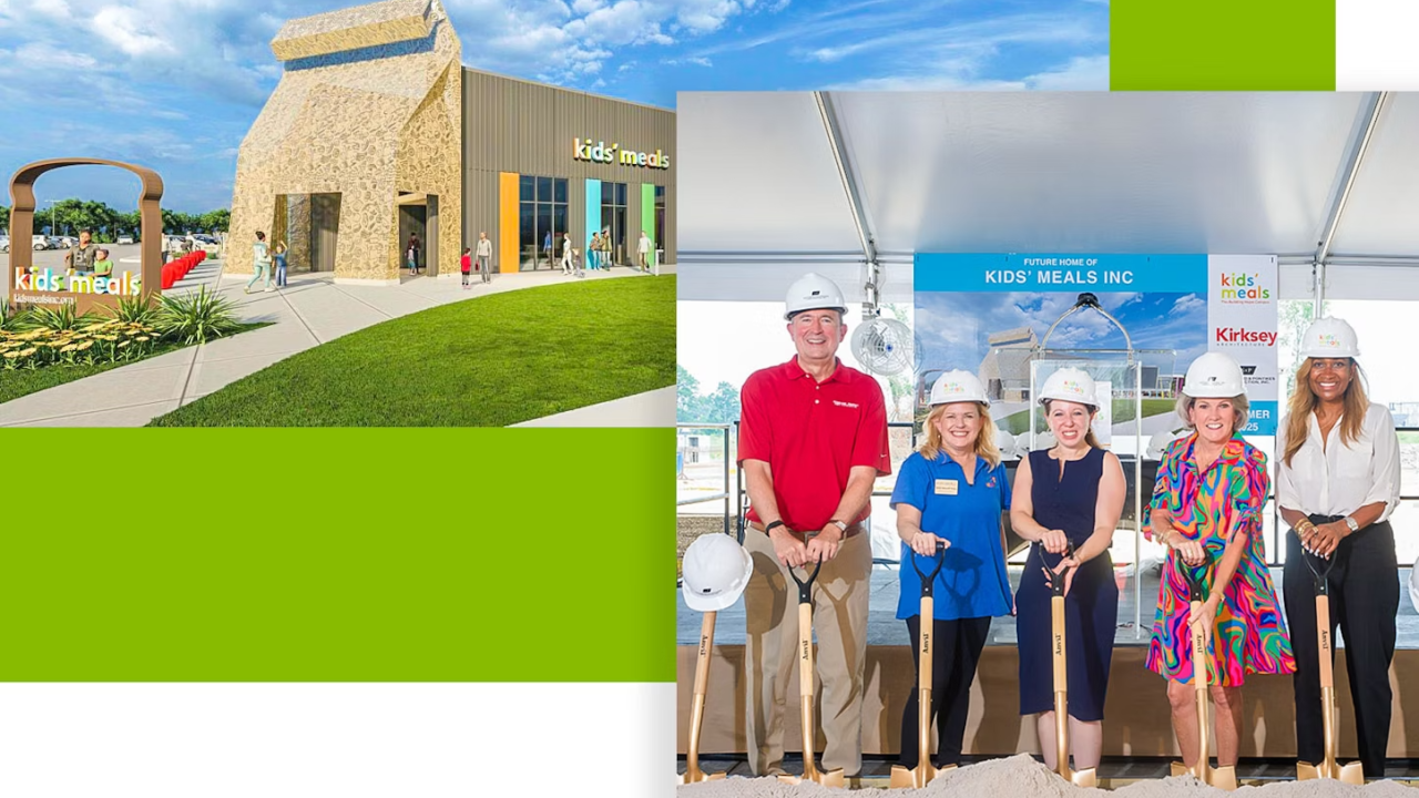 Kids’ Meals building and Kids’ Meals volunteers