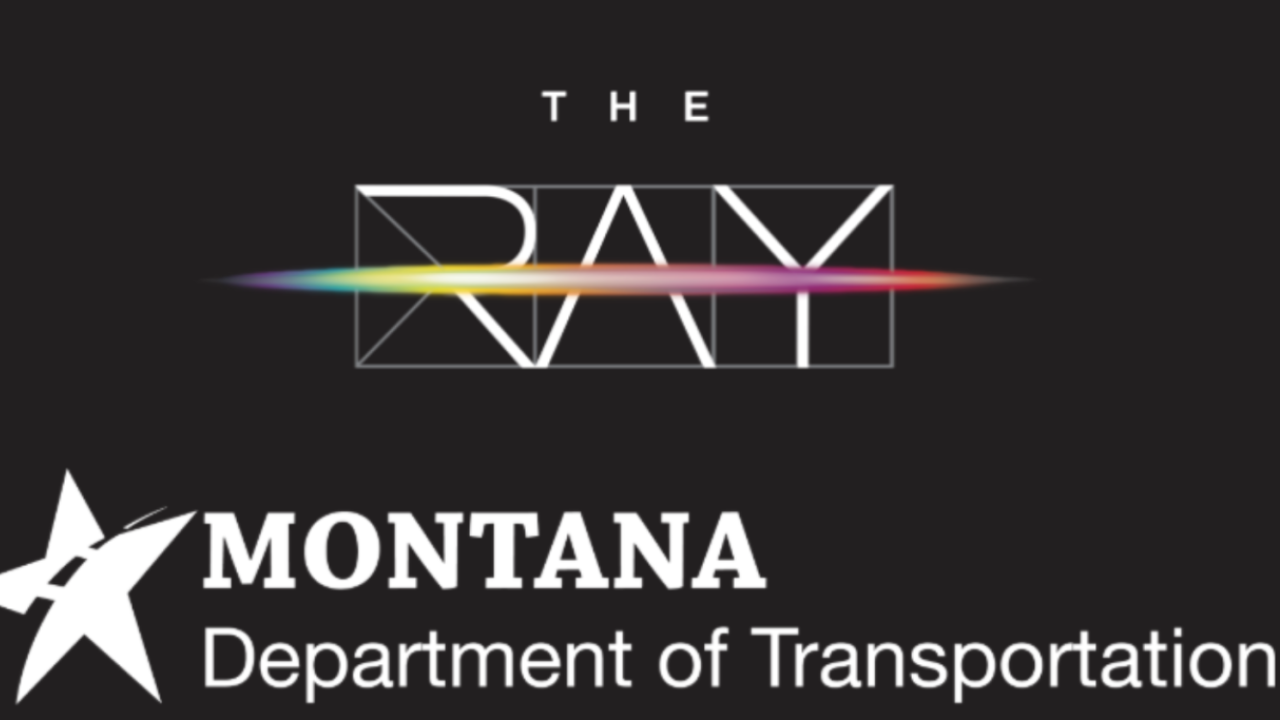 Logos for The Ray and Montana Department of Transportation